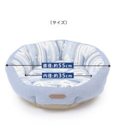 PET PARADISE 接触冷感 ネイティブ  丸型 カドラーベッド（55cm）