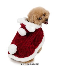 PET PARADISE ペットパラダイス サンタさん くま ポンチョ 小型犬