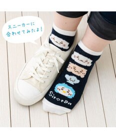Mother garden しろたん スニーカー丈 靴下 3足セット 《手つなぎ・ビット柄・もうつかれちゃった》 25～27cm