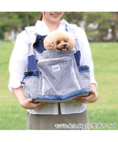 PET PARADISE Ｌｅｅ ハグ＆リュック  キャリーバッグ 《ヒッコリー柄》 M 小型犬