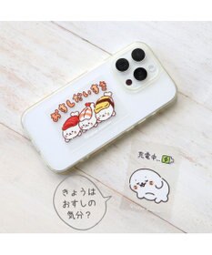 Mother garden しろたん どこでも一緒 しろたんステッカー 小 2枚セット 《おすしだいすき/充電中…》