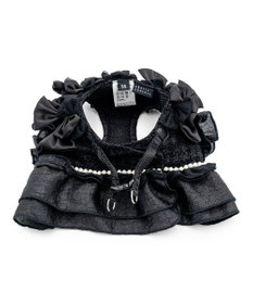 PET PARADISE cherircouture ツイード ベストハーネス 《ブラック》 Ｓ