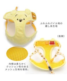 PET PARADISE ディズニー くまのプーさん リード付きハーネス ふわふわパイル SS
