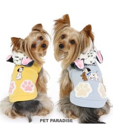PET PARADISE 犬 服 秋冬 ディズニー １０１匹わんちゃん パーカー 【小型犬】 イエロー グレー