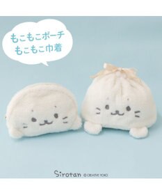 Mother garden しろたん もこもこ 巾着