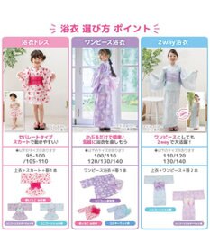 Mother garden マザーガーデン 野いちご 浴衣ドレス 《水彩柄》 95～100cm / 105～110cm