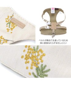PET PARADISE ペットパラダイス スリム ハーネス＆リード 《ミモザ柄》 4S 3S 小型犬