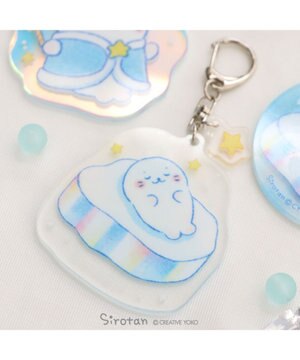  しろたん  氷の国 アクリルキーホルダー 《すやすやしろたん》 単品
