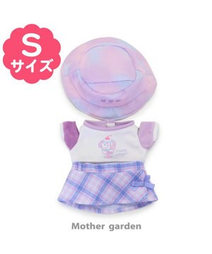 マザーガーデン  うさももドール用着せ替え服 Sサイズ 《パープルチェック》