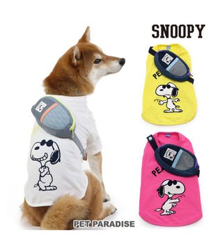  スヌーピージョークール  お揃い Ｔシャツ 【中型犬】【大型犬】 イエロー ホワイト ピンク