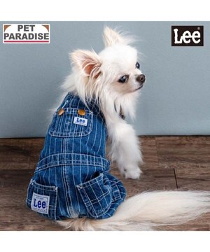  Lee ストライプ オーバーオール 小型犬