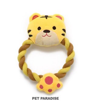  犬 おもちゃ トラ ロープおもちゃ  トイ ＴＯＹ 虎 とら お正月 年賀状 干支 音が鳴る ぬいぐるみ ボール ロープ オモチャ 玩具 小型犬 おもちゃ 猫 かわいい おもしろ インスタ映え