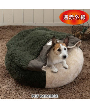  ペットパラダイス 寝袋 丸型《オニオン柄》Ｍ  小型犬 径60cm
