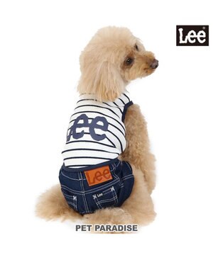  犬の服 犬 Lee パンツ つなぎ 【小型犬】 リブ ボーダー