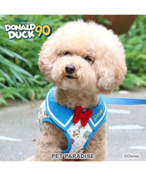  ディズニー ドナルドダック 90周年 ベストハーネス ３Ｓ 《パーティー柄》 超小型犬