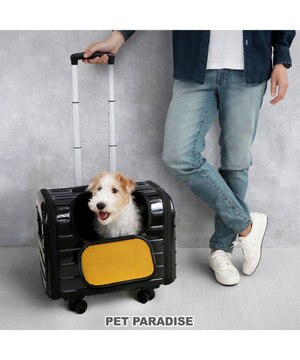  キャリーバッグ キャスター付き 4輪 カート【小型犬】 ハード ブラック