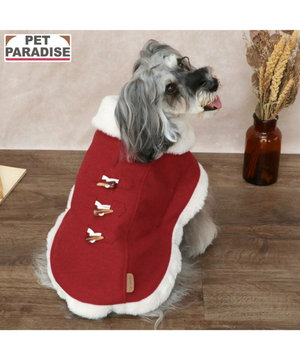  ペットパラダイス  ノーブル ダッフル ポンチョ《レッド》 小型犬