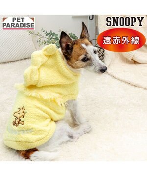  スヌーピー ウッドストック 遠赤外線 もふもふ パーカー 小型犬