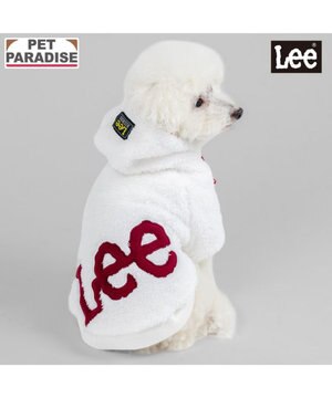  Lee ロゴ ボアパーカー 《ホワイト》 小型犬
