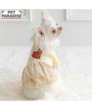  リサとガスパール ぽわん Tシャツ 《チェック柄》 小型犬