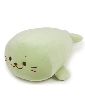  しろたん ふわもち 抱き枕  55cm みるくカラー 《抹茶みるく》 単品