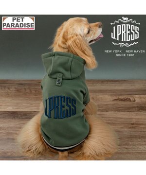  J.PRESS 立体刺繍パーカー  中型犬
