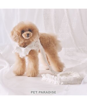  cherircouture フリフリ リード 《ホワイト》４Ｓ～３Ｓ  小型犬