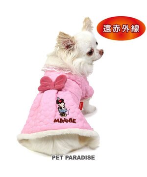  ディズニー ミニーマウス 遠赤外線 コート 《お花柄》 小型犬