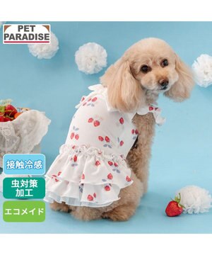  ペットパラダイス 接触冷感 ワンピース 《苺柄》 小型犬