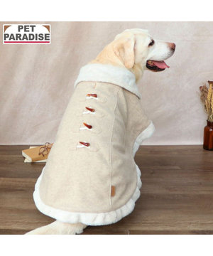  ペットパラダイス ノーブル ダッフル ポンチョ 《ベージュ》 中型犬 大型犬