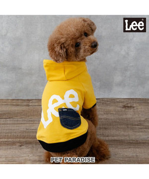  Lee ビッグ ロゴ パーカー 《イエロー》 小型犬