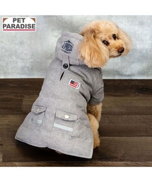  J.PRESS 中綿コート 《杢グレー》 小型犬
