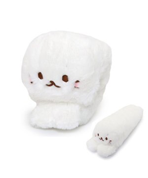  しろたん パッチンくるっとマスコット 《しろたん》 単品