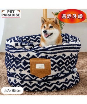  ペットパラダイス  筒型 寝袋 《カントリー柄》 Ｌ