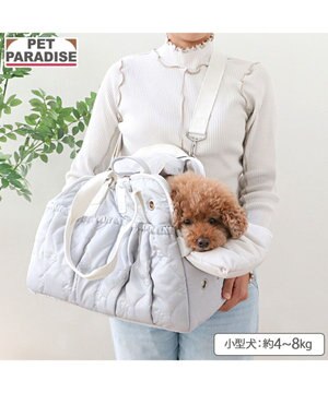  ペットパラダイス キルティング キャリーバッグ 《グレー》 Ｍ