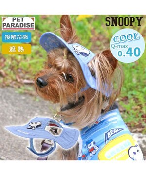  スヌーピー　接触冷感 ハット ４Ｓ～３Ｓ/ＳＳ～Ｓ 小型犬