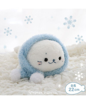  しろたん マフラー付 ふわ雪 マスコット 22cm