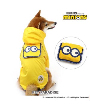  ミニオン ポケッタブル レインウェア 中型犬