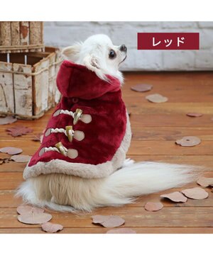  ペットパラダイス ダッフル ポンチョ 《レッド》 小型犬