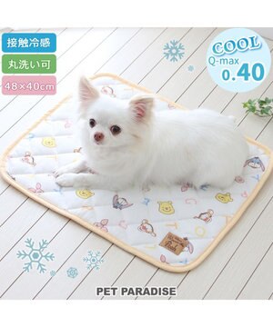  ディズニー くまのプーさん  クール マット《ハッピー柄》小型犬 48×40㎝