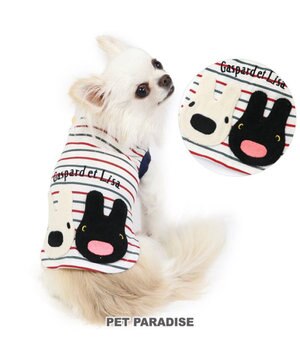  犬の服 犬 リサとガスパール トリコロール アップリケＴシャツ 【小型犬】