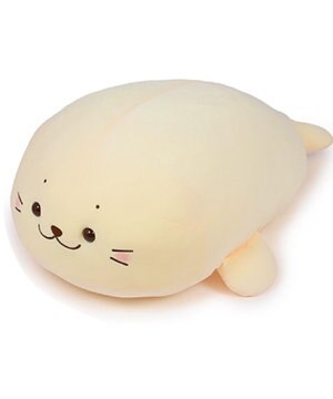  しろたん ふわもち 抱き枕  85cm みるくカラー 《カスタードみるく》 単品