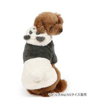  ペットパラダイス もこもこなりきり パーカー 《パンダ》  小型犬