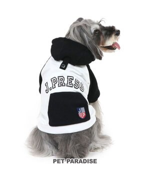  犬 服 J.PRESS パーカー  【小型犬】 カレッジ 白