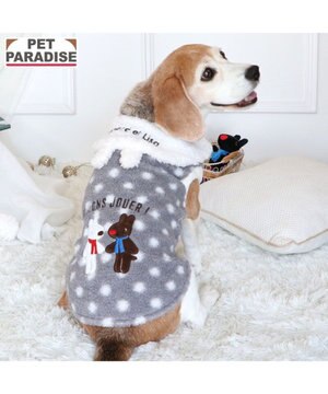  リサとガスパール 水玉ボアベスト 中型犬