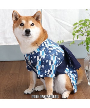  浴衣 矢絣柄 兵児帯  【中型犬】 【大型犬】