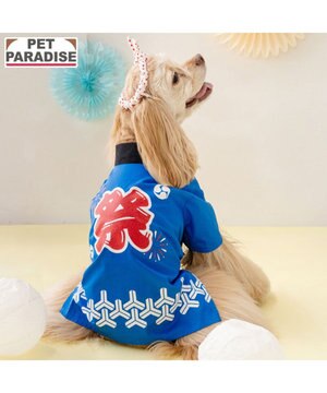 ペットパラダイス ねじり鉢巻き付き 法被　中型犬 大型犬