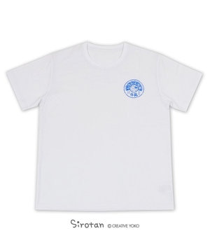  しろたん Tシャツ 半袖  《牛乳柄》 白色　S/M/L/XL レディース メンズ ユニセックス 男女兼用  コットン あざらし かわいい キャラクター 半袖Ｔシャツ マザーガーデン ネットショップ限定商品 ギフト 父の日 父の日ギフト