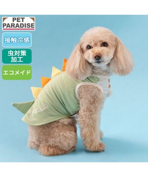 ペットパラダイス 恐竜 ボーダーエコメイド タンクトップ 小型犬