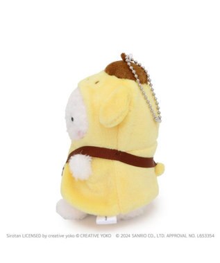 Mother garden しろたん ぬいぐるみキーホルダー ポムポムプリン　【しろたん×サンリオキャラクターズ】 -